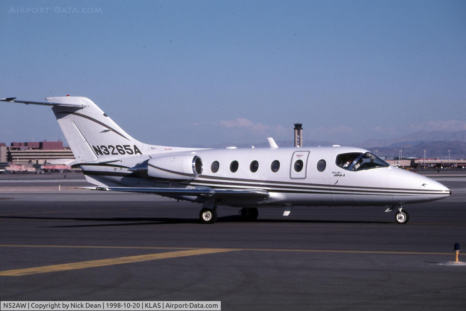N52AW, 1996 Raytheon Aircraft Company 400A C/N RK-115, KLAS (RK-115 seen here as N3265A currently registered as posted N52AW)