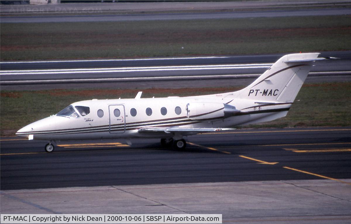 PT-MAC, 1997 Beechcraft 400A Beechjet C/N RK-151, SBSP (Currently registered N198CT)
