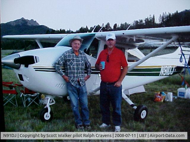 N91DJ, 1974 Cessna 182P Skylane C/N 18262605, Galena-Idaho Smiley Creek, camping