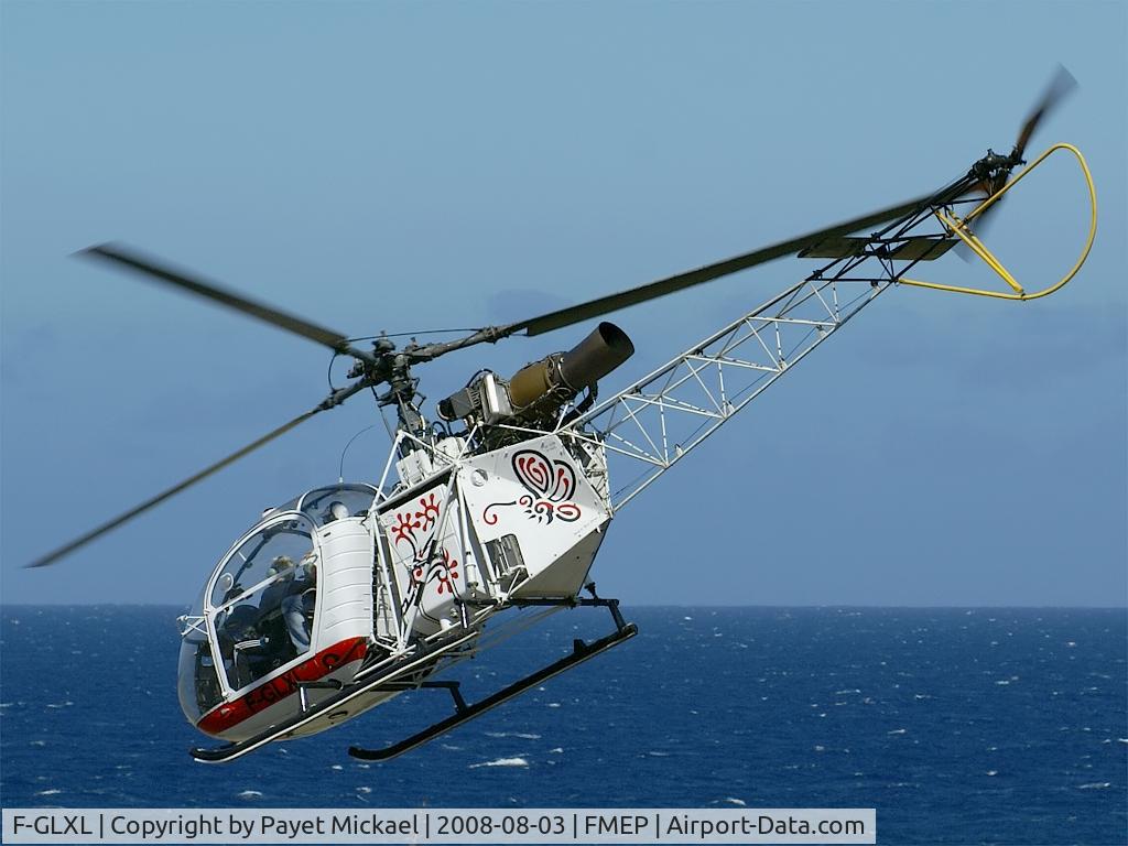F-GLXL, Eurocopter SE-313B Alouette II C/N 1612, Takeoff from Pierrefonds