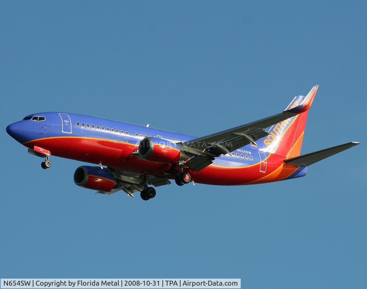 N654SW, 1997 Boeing 737-3H4 C/N 28399, Southwest 737-300
