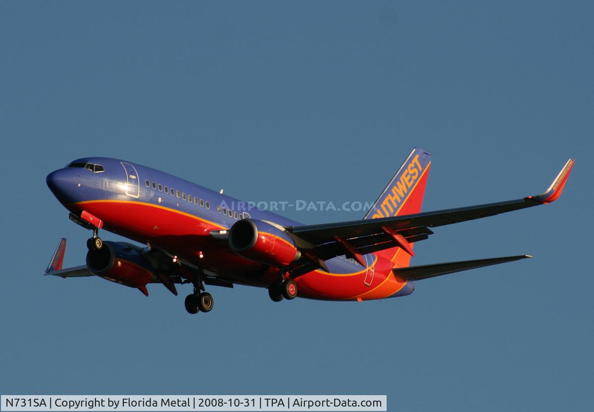 N731SA, 1999 Boeing 737-7H4 C/N 27863, Southwest 737-700