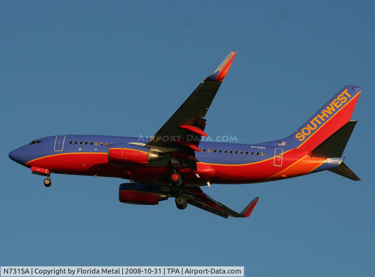 N731SA, 1999 Boeing 737-7H4 C/N 27863, Southwest 737-700