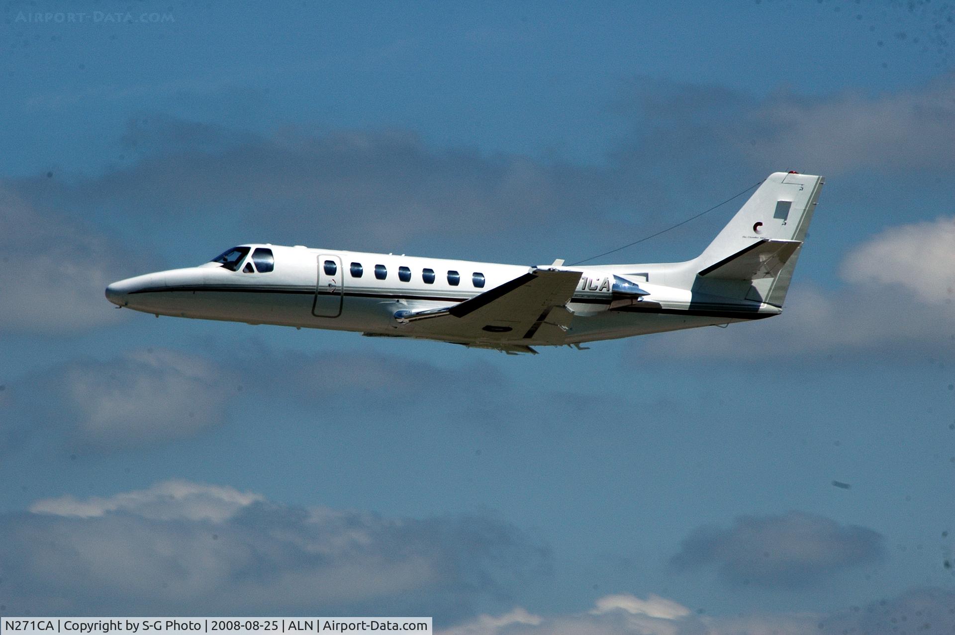 N271CA, 1990 Cessna 560 C/N 560-0071, taking off