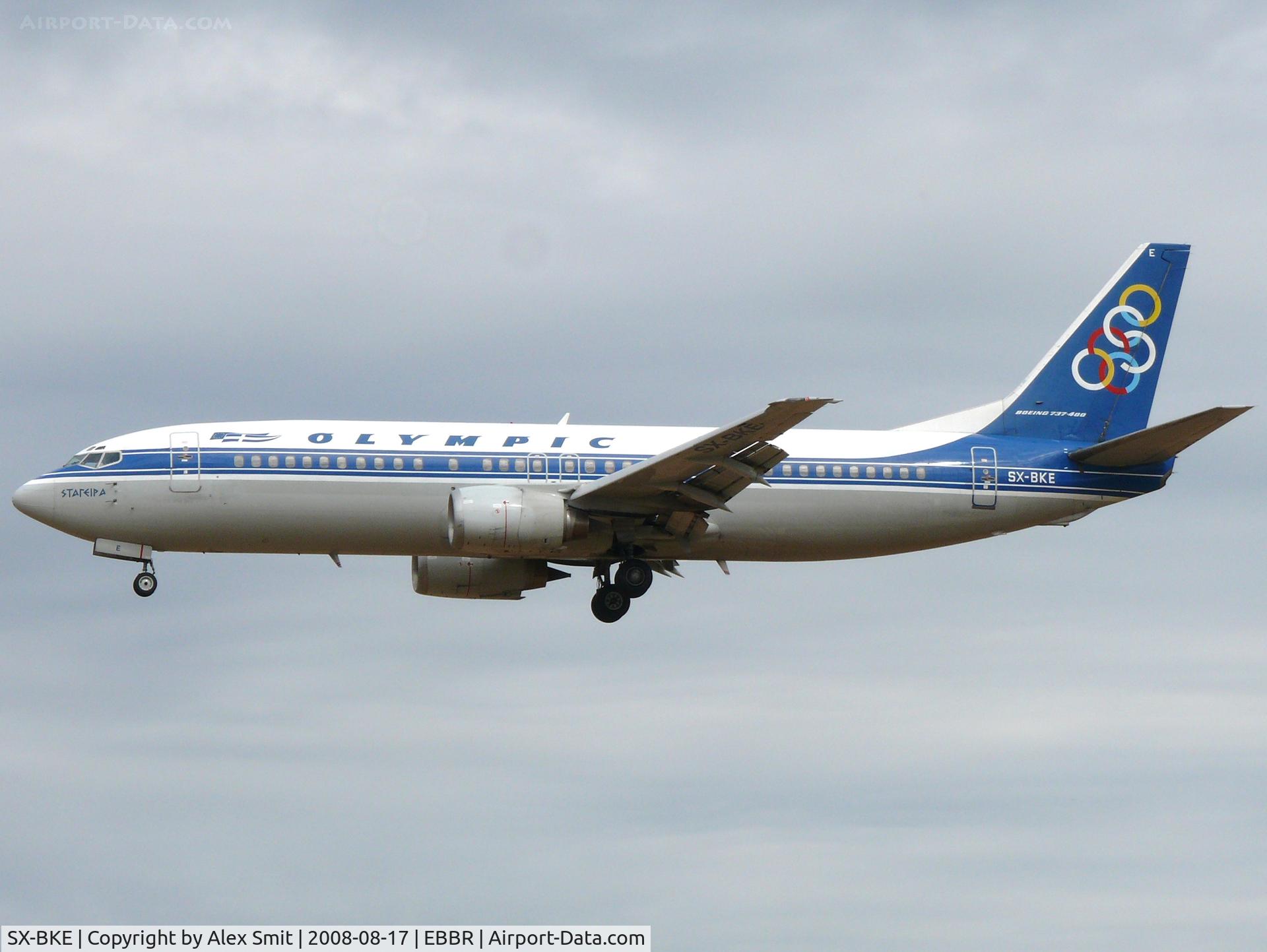 SX-BKE, 1991 Boeing 737-484 C/N 25417/2160, Boeing B737-484 SX-BKE Olympic