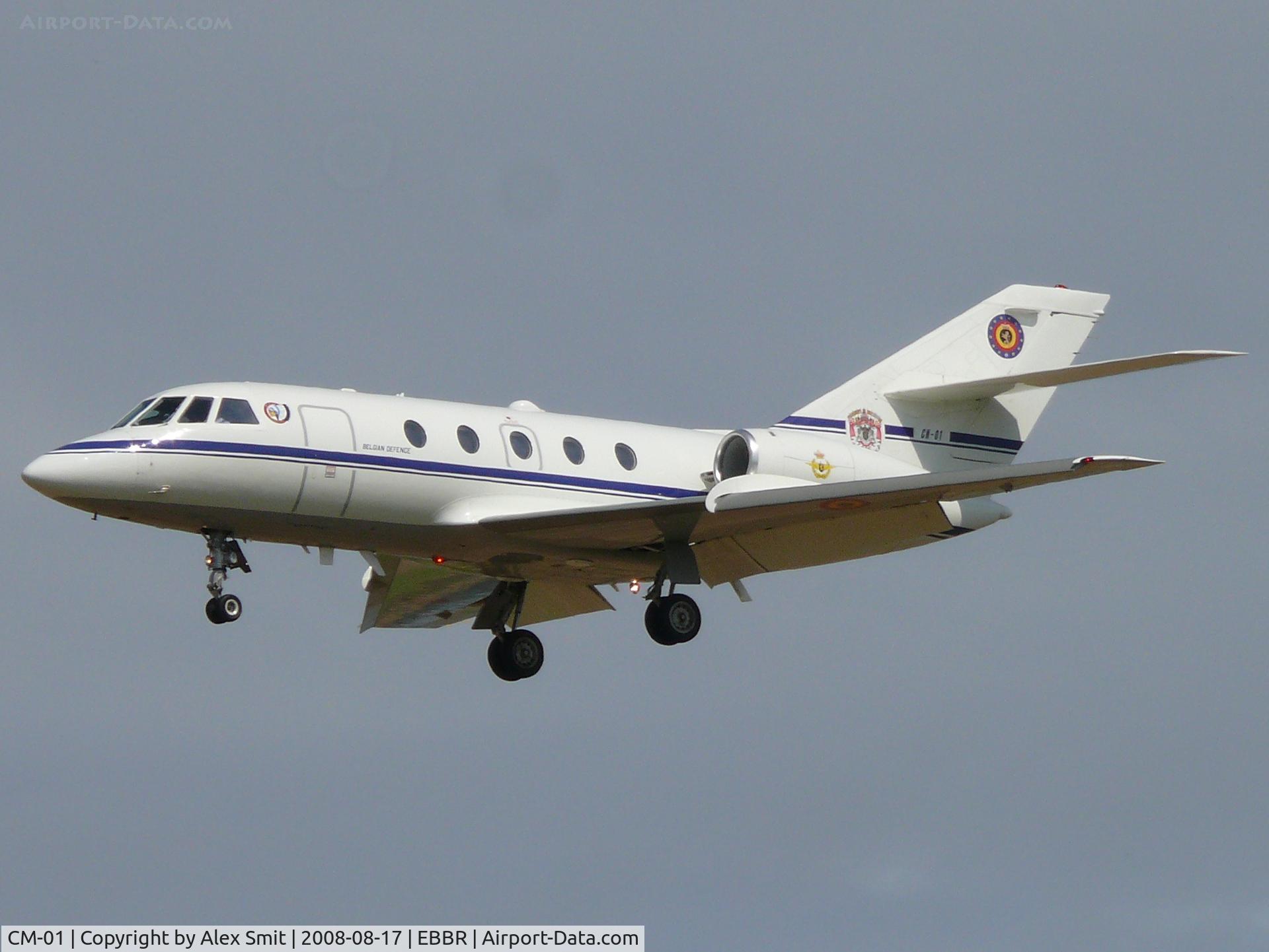 CM-01, 1973 Dassault Falcon (Mystere) 20E C/N 276, Dassault Falcon 20E CM-01 Belgian Air Component