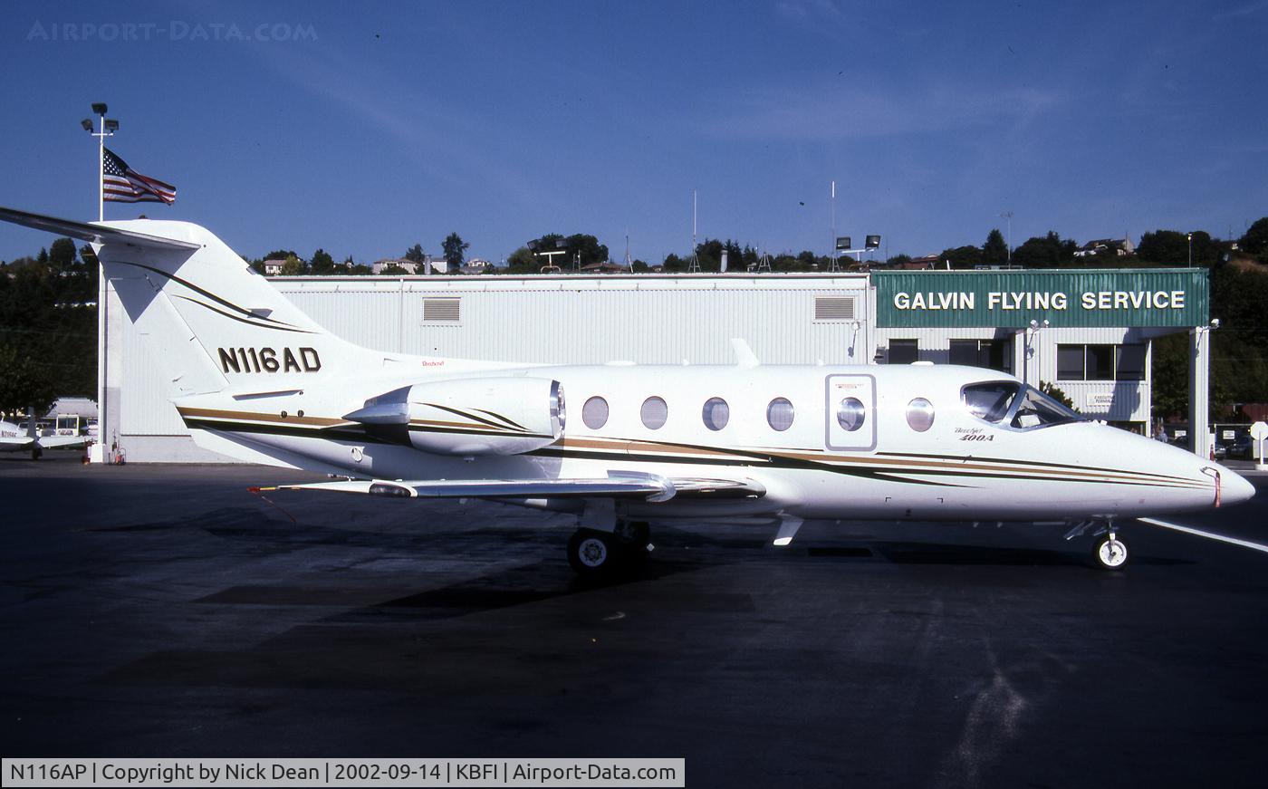N116AP, 1998 Raytheon 400A Beechjet C/N RK-192, KBFI (2 Be400's have carried N116AD this one is the first C/N RK-192 currently registered as posted N116AP)