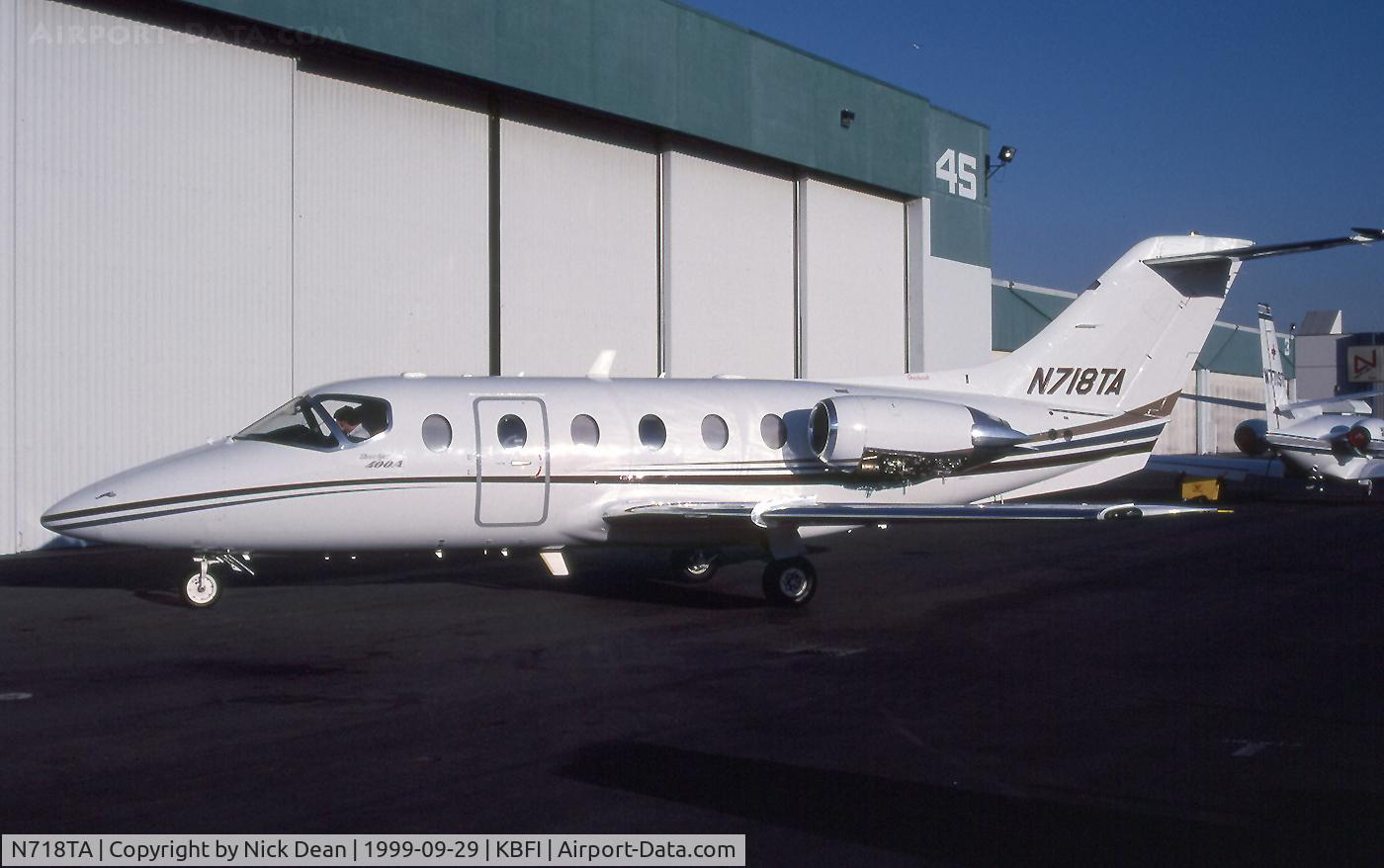 N718TA, 1998 Raytheon Aircraft Company 400A C/N RK-195, KBFI