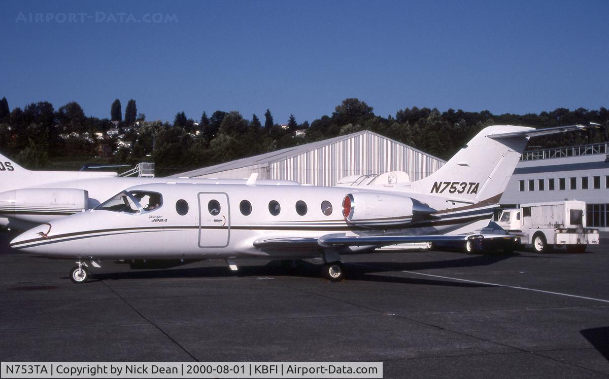 N753TA, 1999 Beechcraft 400A Beechjet C/N RK-230, KBFI (Currently registered N417LX)