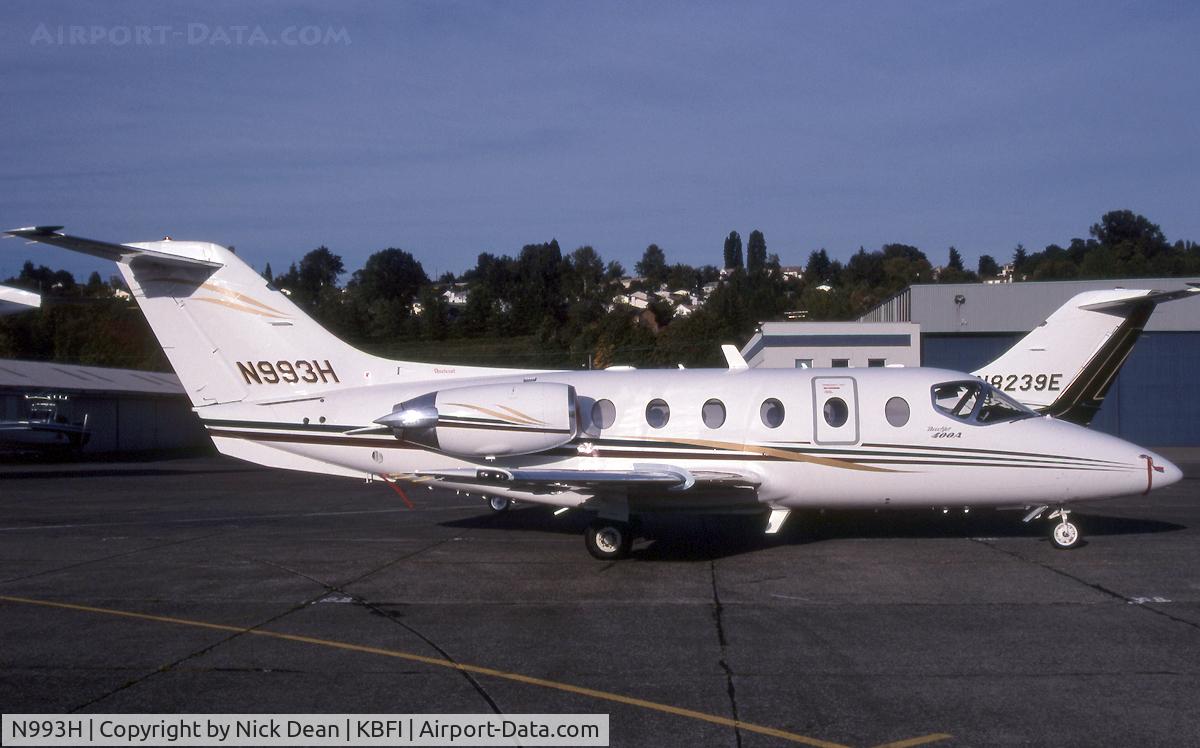 N993H, 1999 Raytheon Aircraft Company 400A C/N RK-241, KBFI
