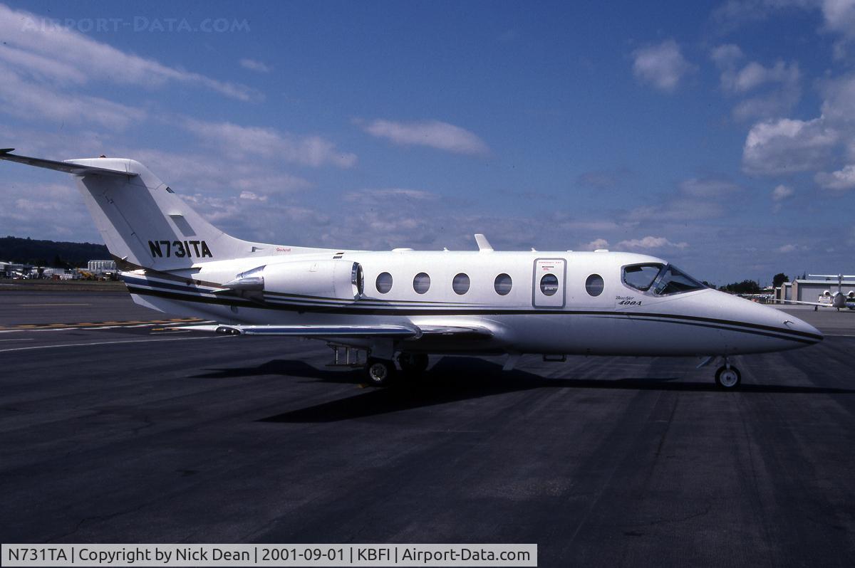 N731TA, 2000 Raytheon Aircraft Company 400A C/N RK-273, KBFI