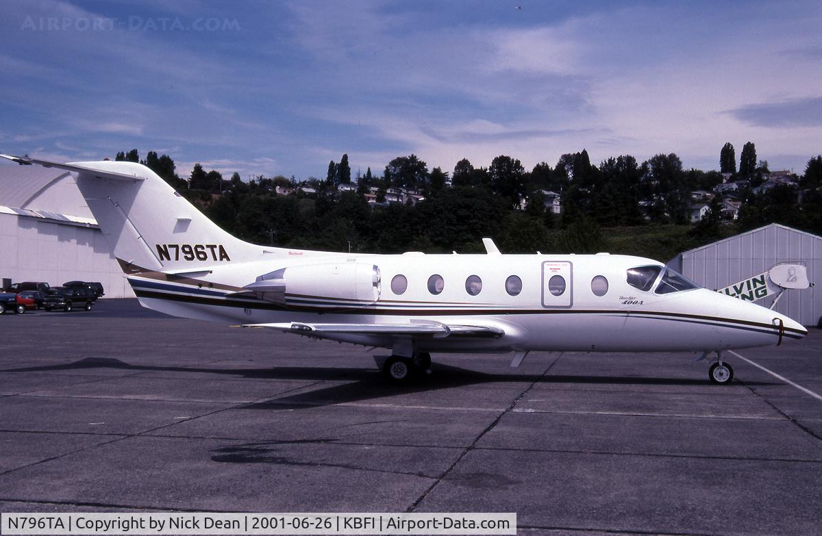 N796TA, 2000 Beechcraft 400A Beechjet C/N RK-289, KBFI (Currently registered N440LX)