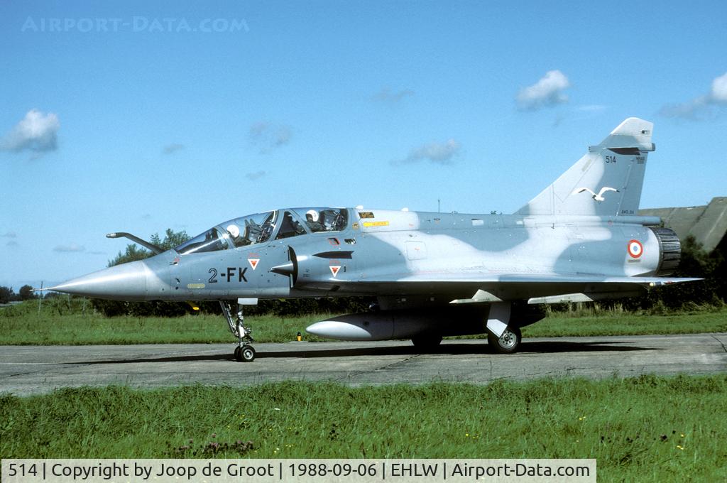 514, Dassault Mirage 2000B C/N 164, The American Eagles and French Mirages held an DACT exercise over the North Sea. They visited Leeuwarden for a lunch break.