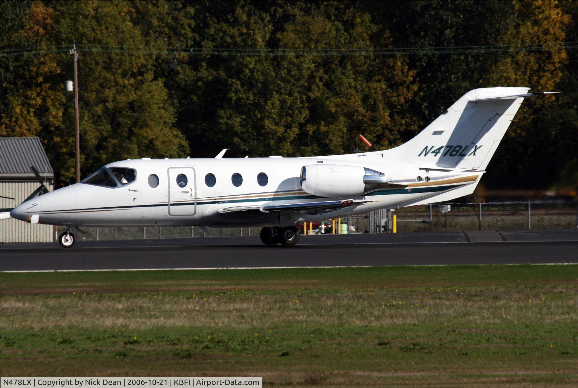 N478LX, 2004 Raytheon 400A Beechjet C/N RK-387, KBFI