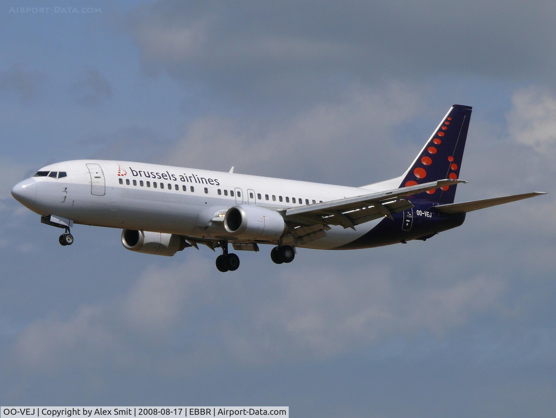 OO-VEJ, 1989 Boeing 737-405 C/N 24271, Boeing B737-405 OO-VEJ Brussels Airlines