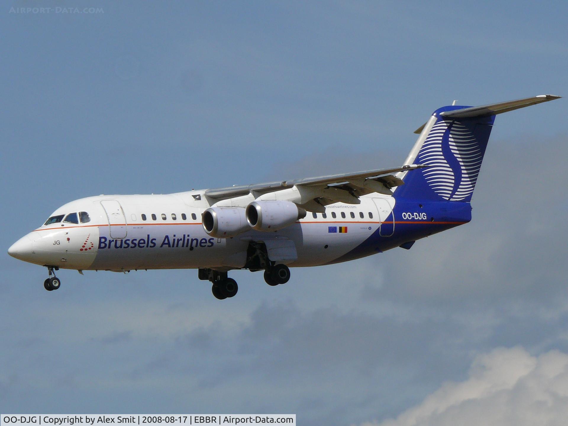 OO-DJG, 1990 British Aerospace BAe.146-200 C/N E2180, British Aerospace Baer146-200 OO-DJG Brussels Airlines