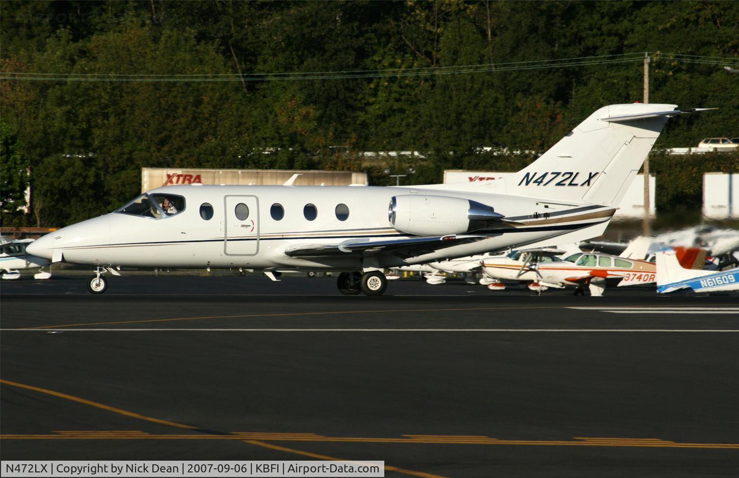 N472LX, Raytheon Aircraft Company 400A C/N RK-481, KBFI