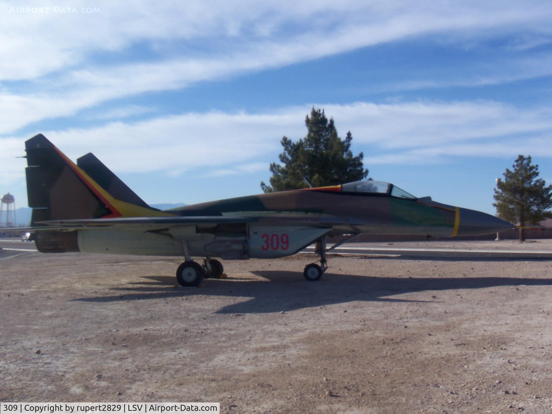 309, Mikoyan-Gurevich MiG-29A C/N Not found 309, Mig 29  infront of Nellis AFB Threat training center