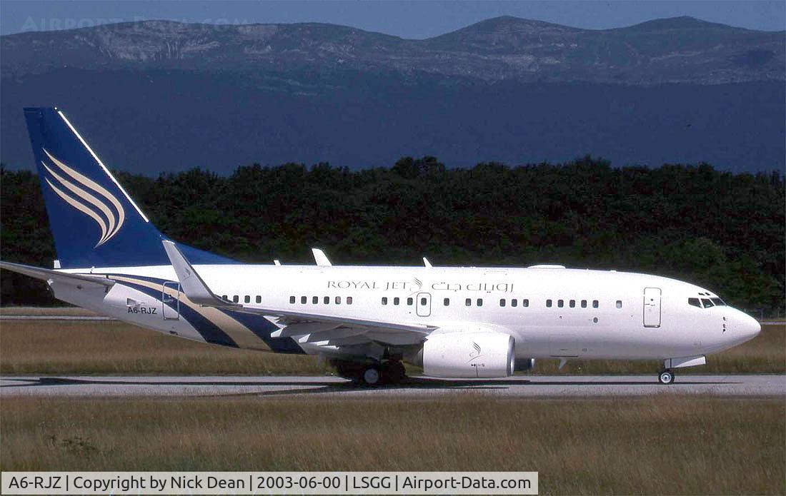 A6-RJZ, 1999 Boeing 737-7Z5 BBJ C/N 29269, LSGG