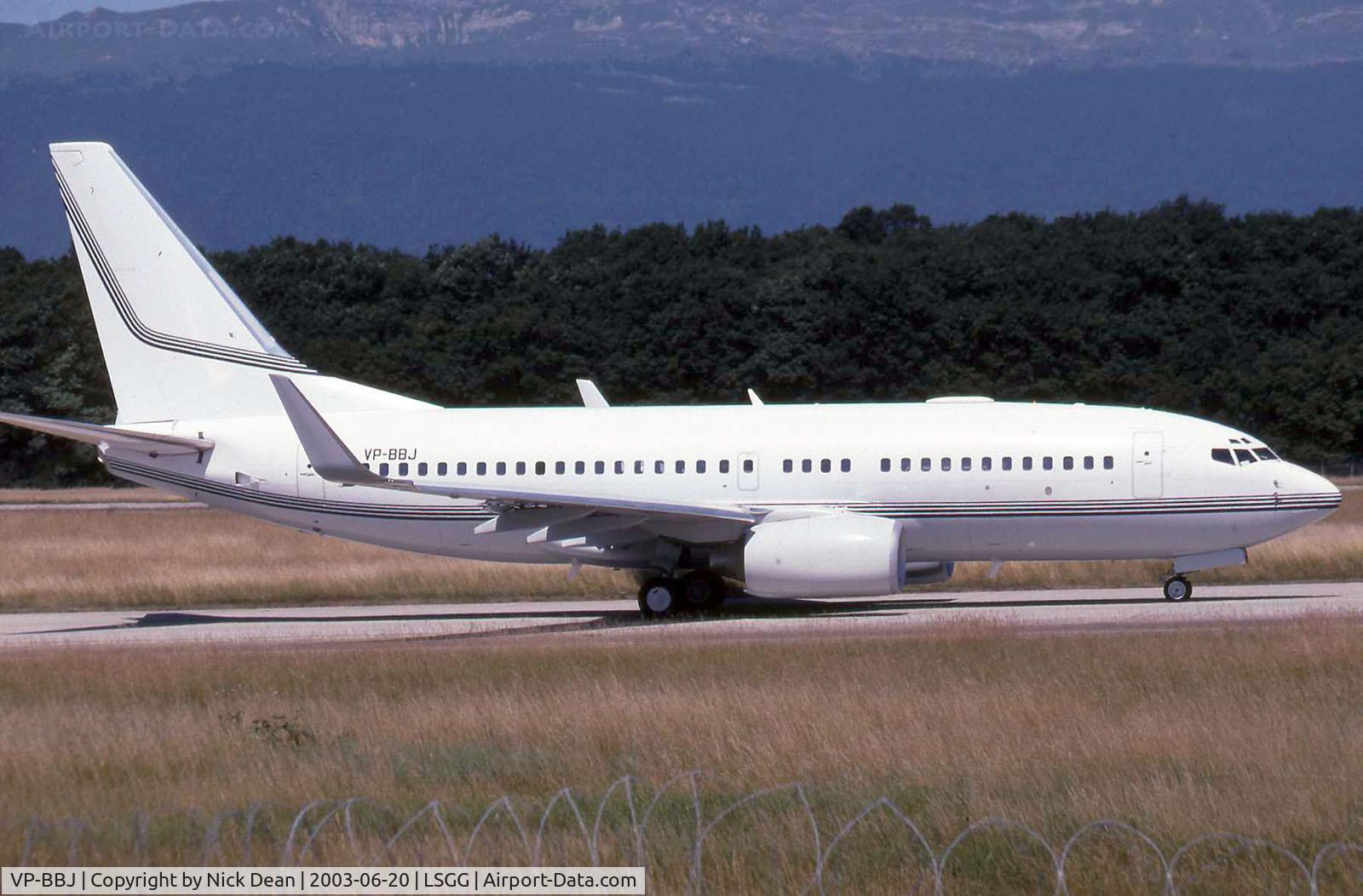 VP-BBJ, 1998 Boeing 737-72U C/N 29273, LSGG
