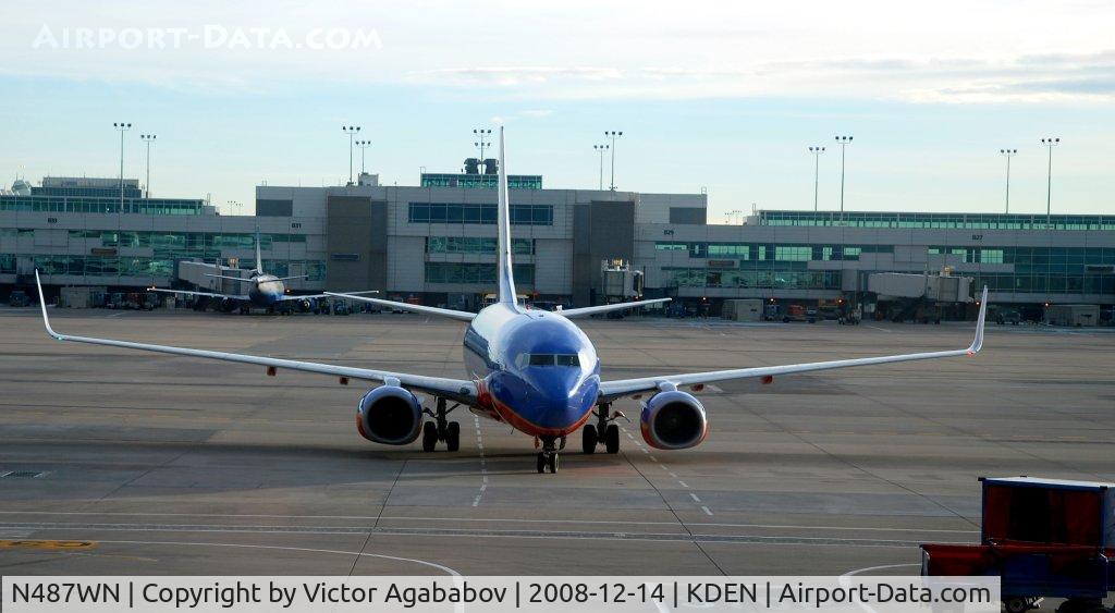 N487WN, 2004 Boeing 737-7H4 C/N 33854, At Denver