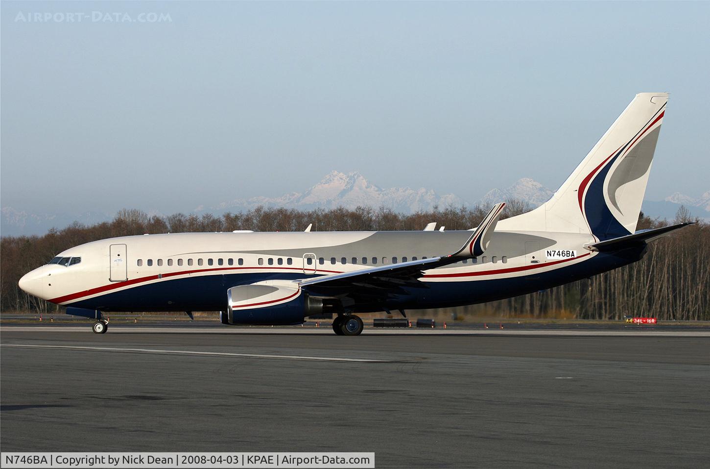 N746BA, 2005 Boeing 737-7AU BBJ C/N 34477, KPAE (Currently registered VP-BIZ)