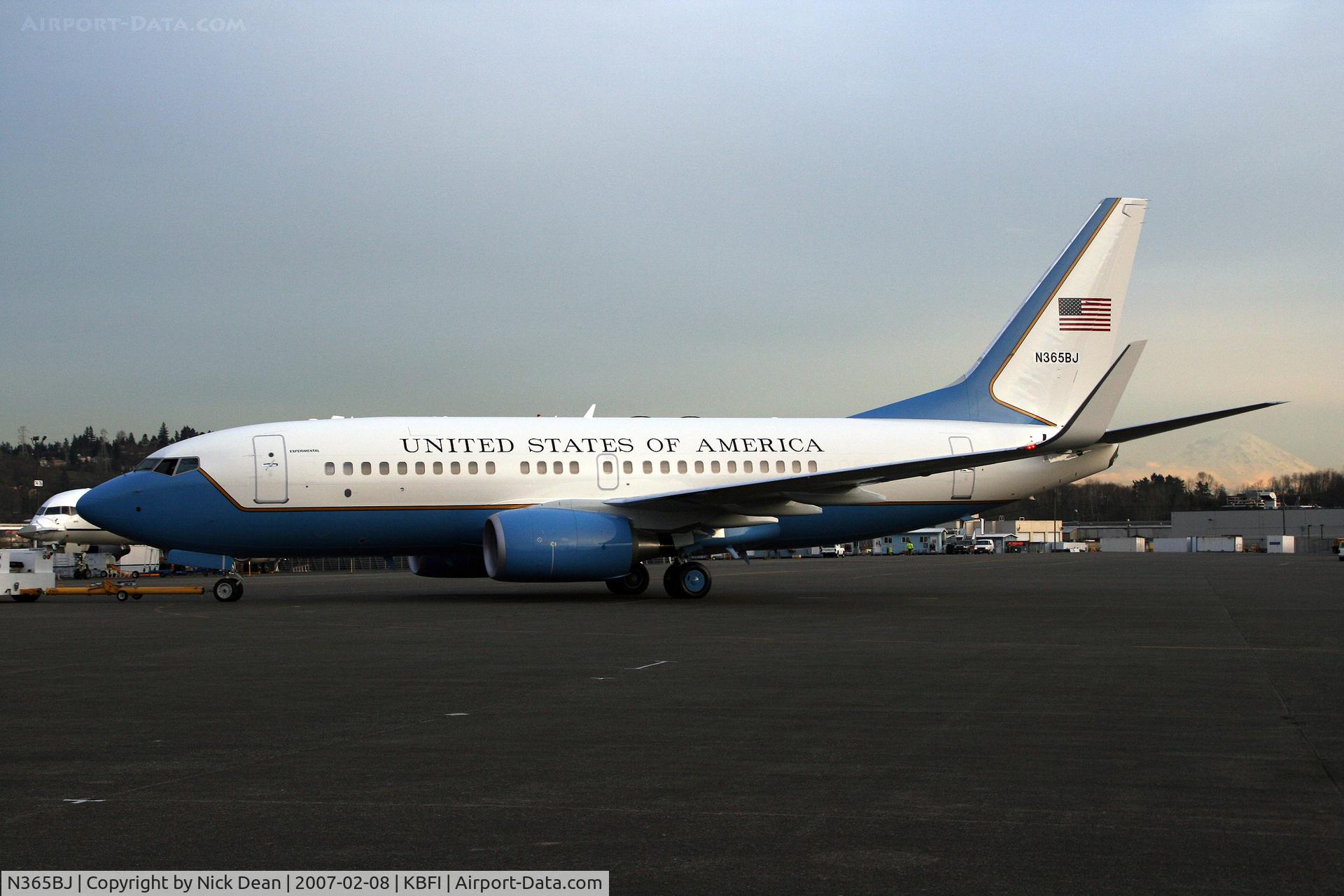 N365BJ, 2006 Boeing C-40C Clipper (737-7BC BBJ) C/N 34807, KBFI