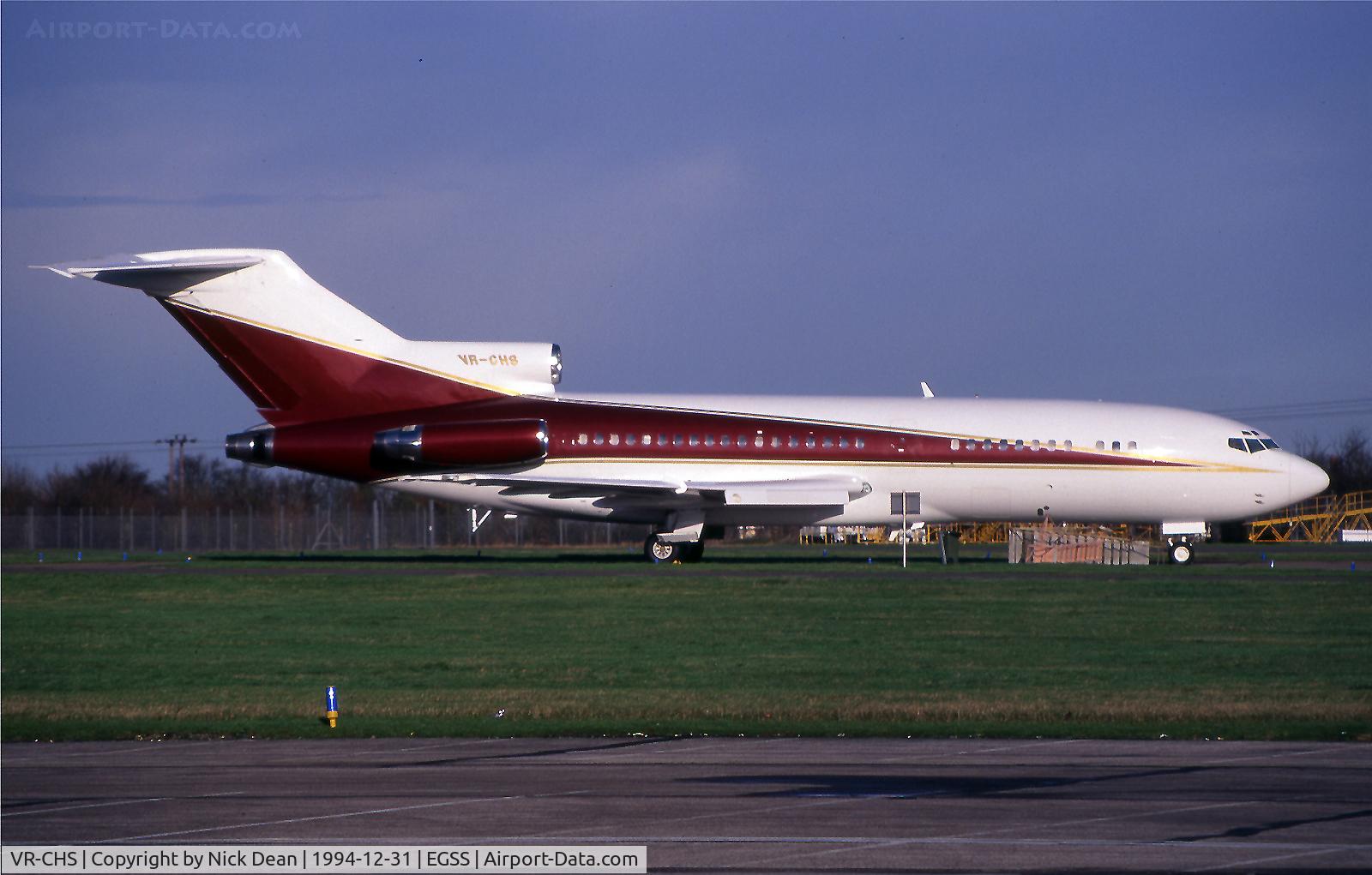 VR-CHS, 1969 Boeing 727-76 C/N 20228, EGSS (Ended its life as JY-HS1 WFU and stored for part out)