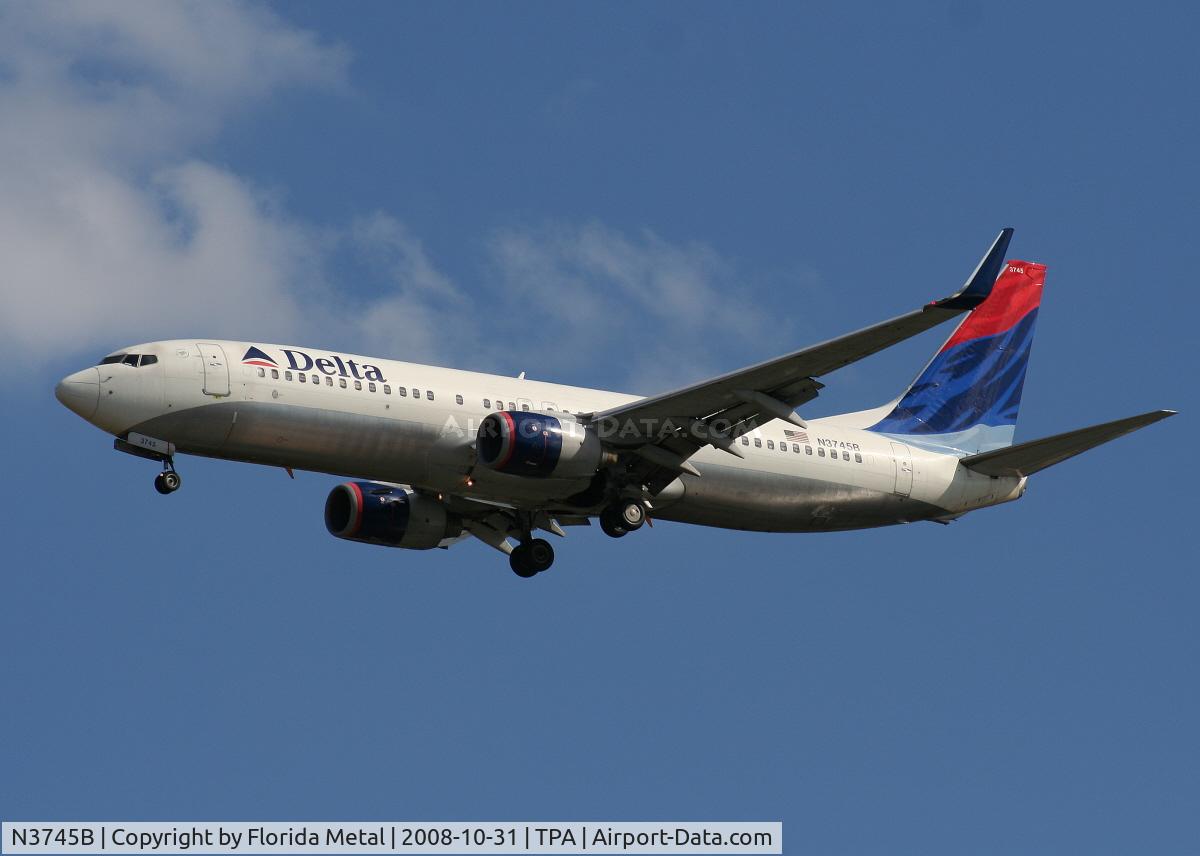 N3745B, 2001 Boeing 737-832 C/N 32373, Delta 737-800