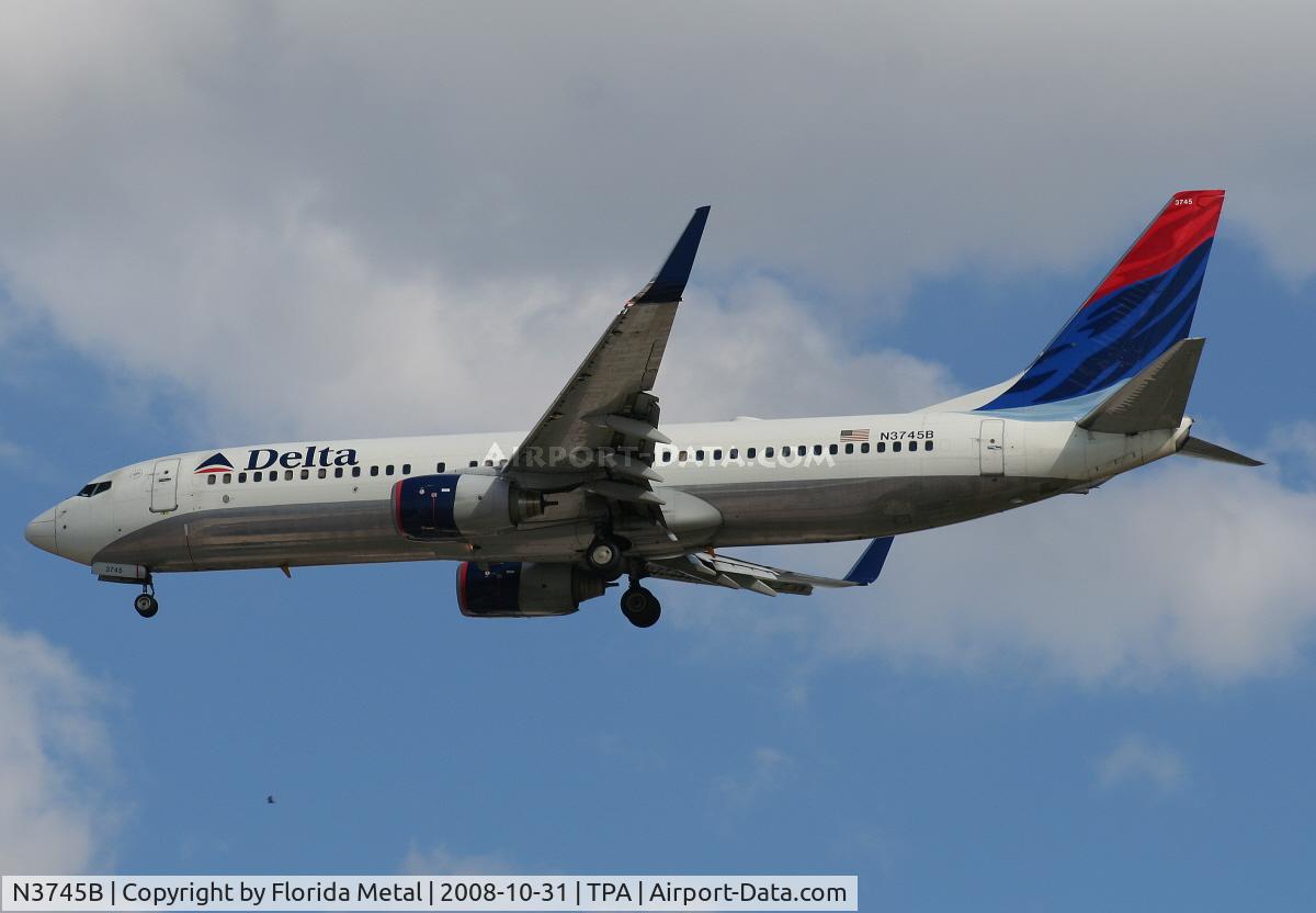 N3745B, 2001 Boeing 737-832 C/N 32373, Delta 737-800