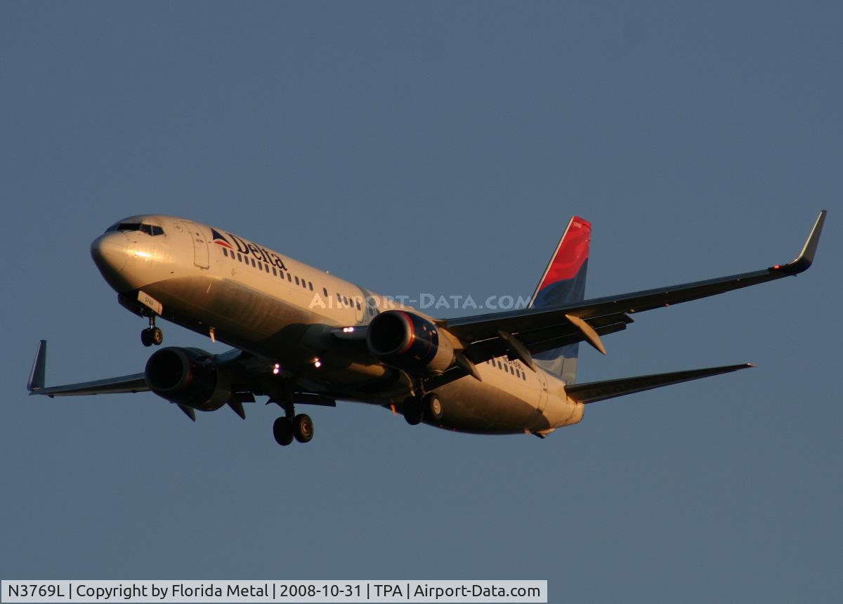 N3769L, 2002 Boeing 737-832 C/N 30822, Delta 737-800