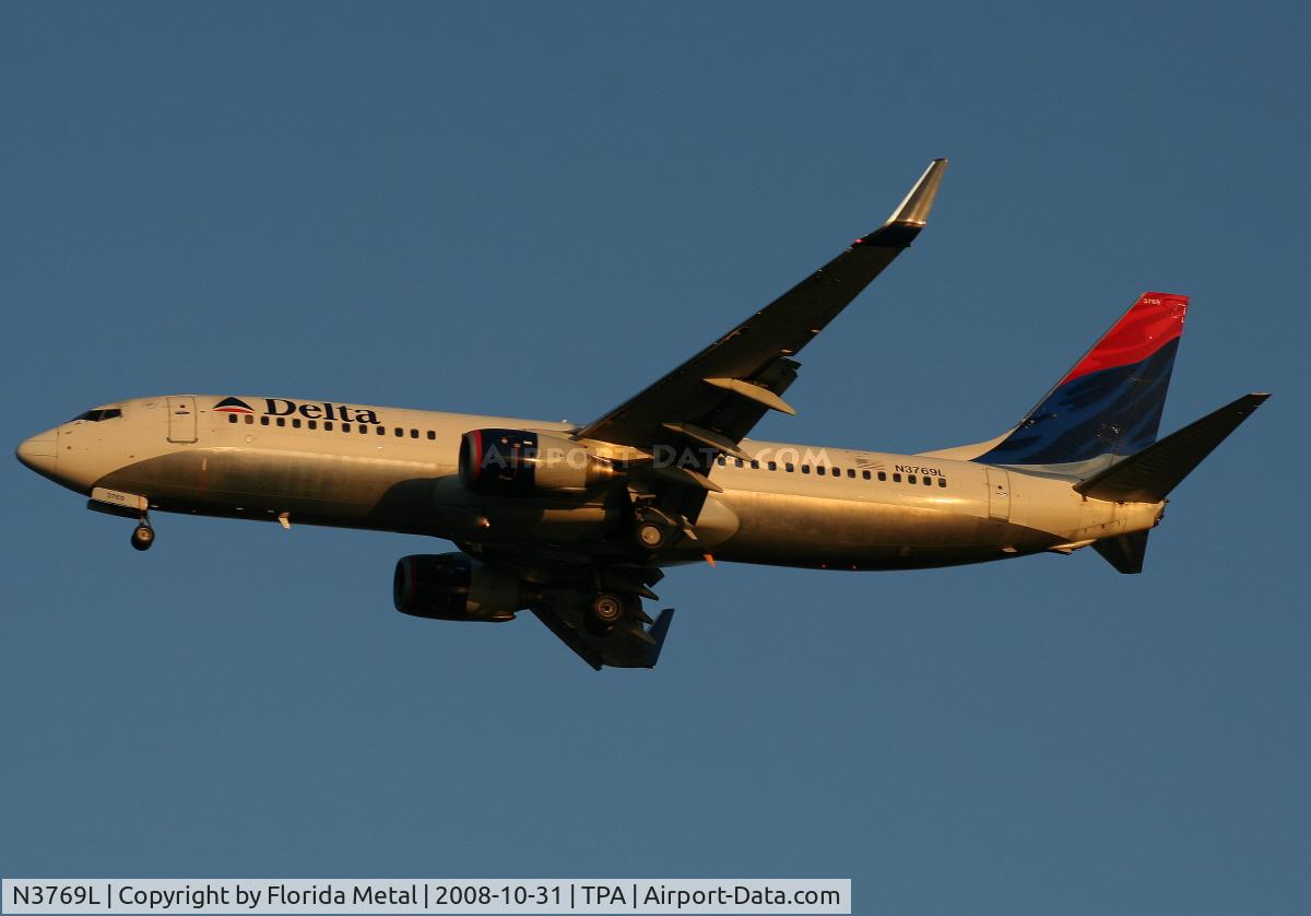 N3769L, 2002 Boeing 737-832 C/N 30822, Delta 737-800