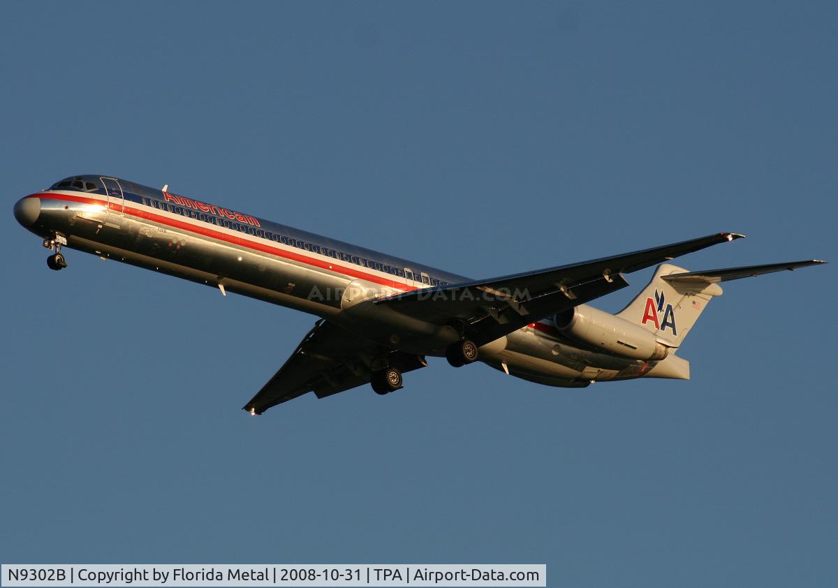 N9302B, 1987 McDonnell Douglas MD-83 (DC-9-83) C/N 49528, American MD-83