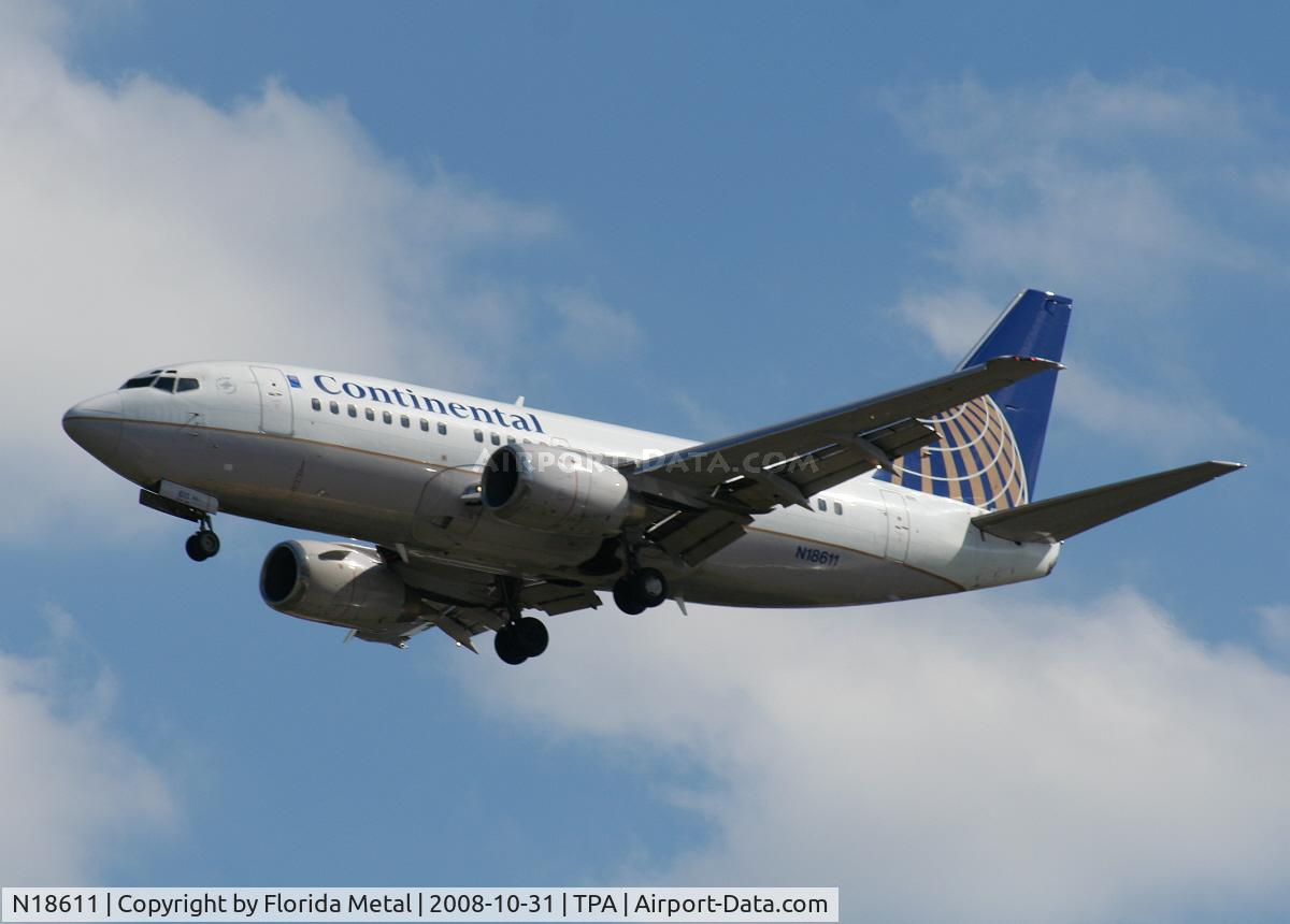 N18611, 1994 Boeing 737-524 C/N 27324, Continental 737-500