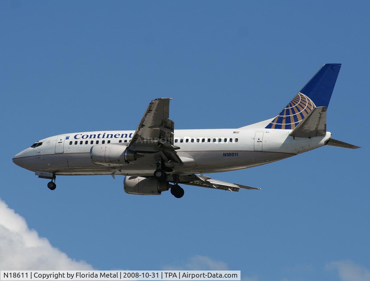 N18611, 1994 Boeing 737-524 C/N 27324, Continental 737-500