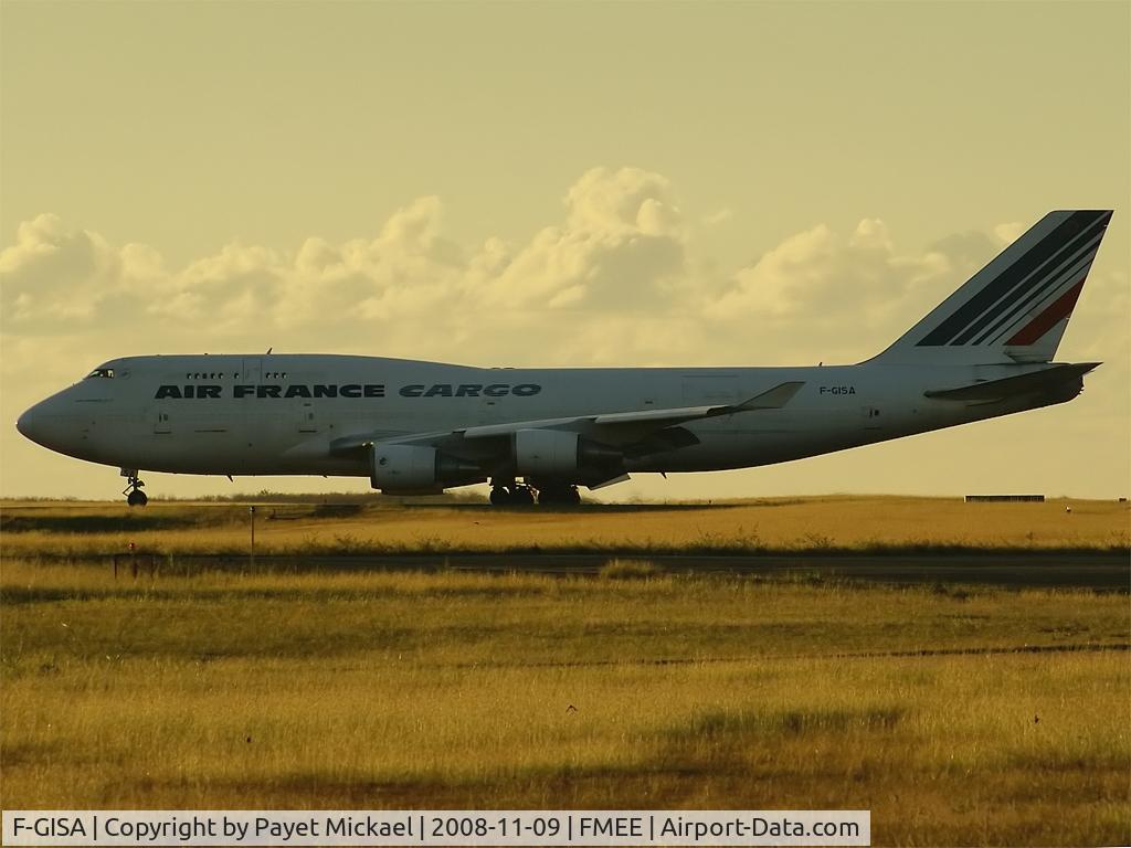 F-GISA, Boeing 747-428 (M) C/N 25238, Arriving at sunset
