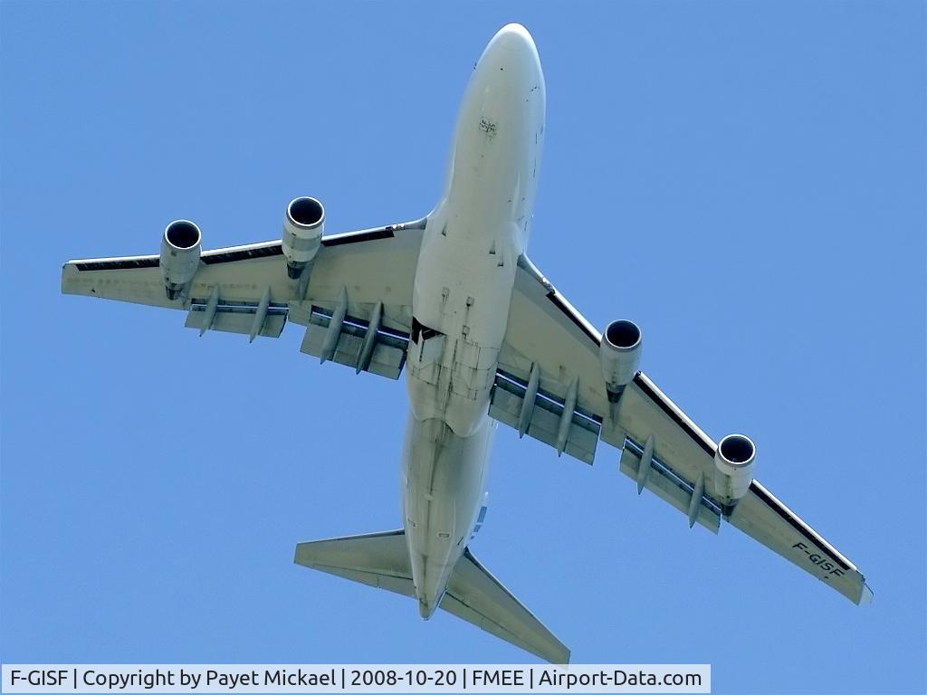 F-GISF, 1990 Boeing 747-481/BCF C/N 24801, Left turn to Antananarivo(FMMI)