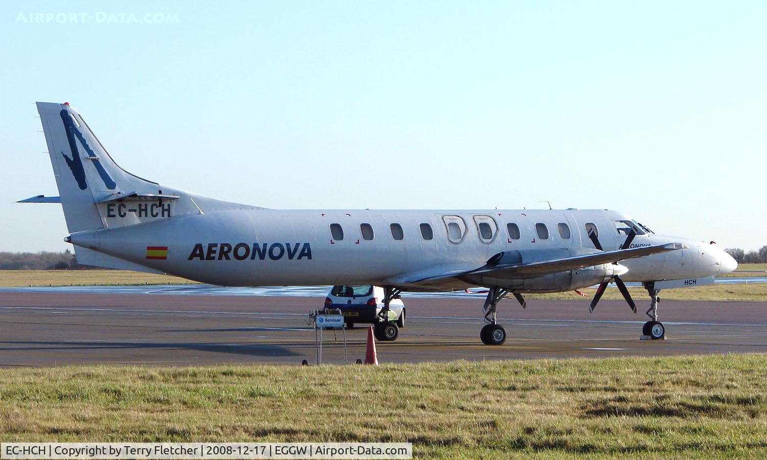 EC-HCH, 1986 Swearingen SA-226T Metro III C/N AC-658B, Aeronova Metro at Luton