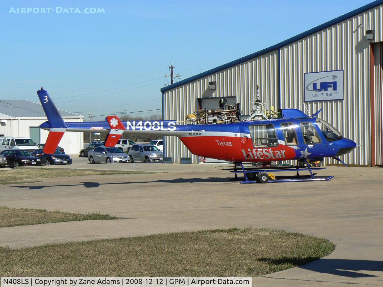 N408LS, 1999 Bell 407 C/N 53328, At Grand Prairie Municipal - Bell 407