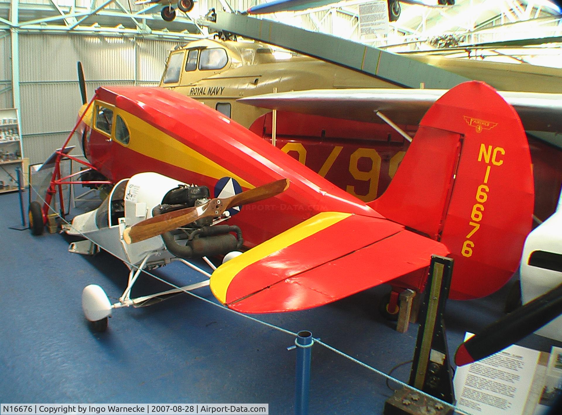 N16676, 1936 Fairchild 24 C8F C/N 3101, Fairchild 24 C8F (minus wings) at the Norfolk and Suffolk Aviation Museum, Flixton