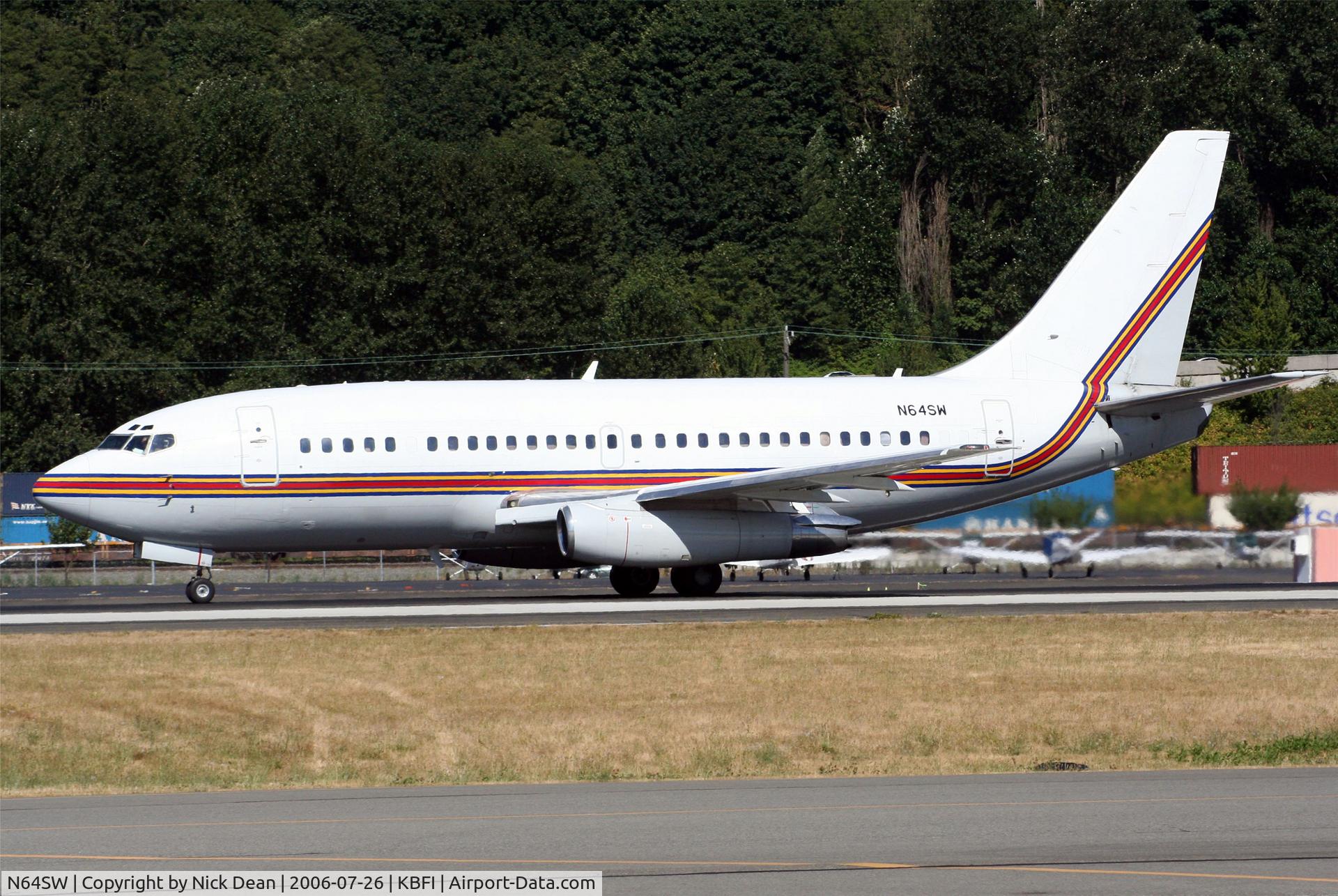 N64SW, 1980 Boeing 737-2H4 C/N 22062, KBFI
