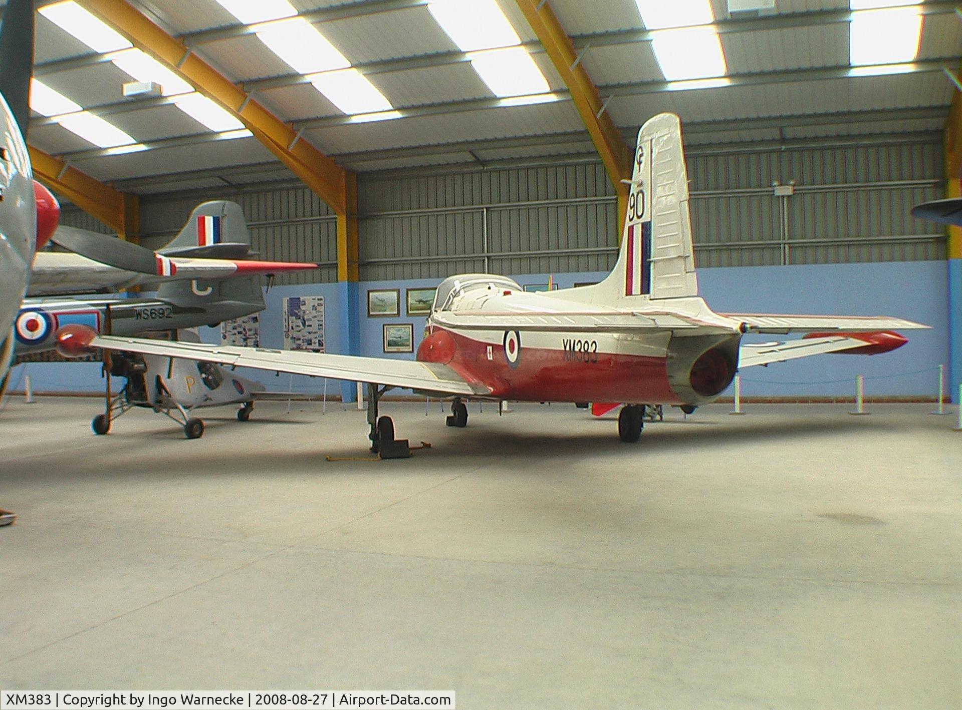 XM383, 1959 Hunting P-84 Jet Provost T.3A C/N PAC/W/6610, BAC Jet Provost of RAF at Newark Air Museum