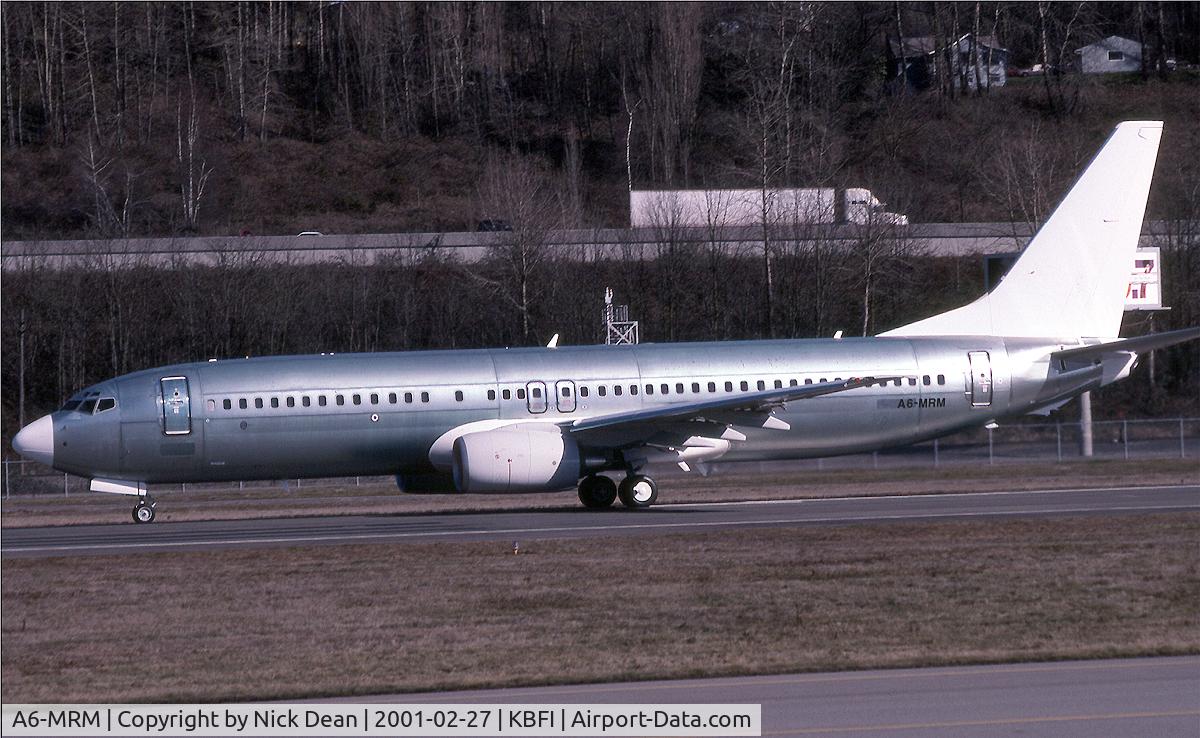 A6-MRM, 2001 Boeing 737-8EC BBJ2 C/N 32450, KBFI