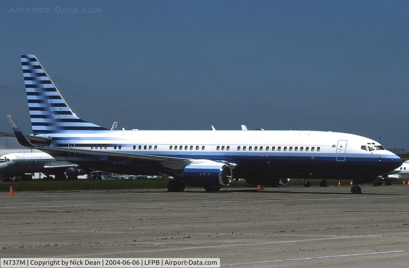 N737M, 2002 Boeing 737-8EQ BBJ C/N 33361, LFPB (C/N 33361 N737SP Seen here prior to becoming N737M as posted)