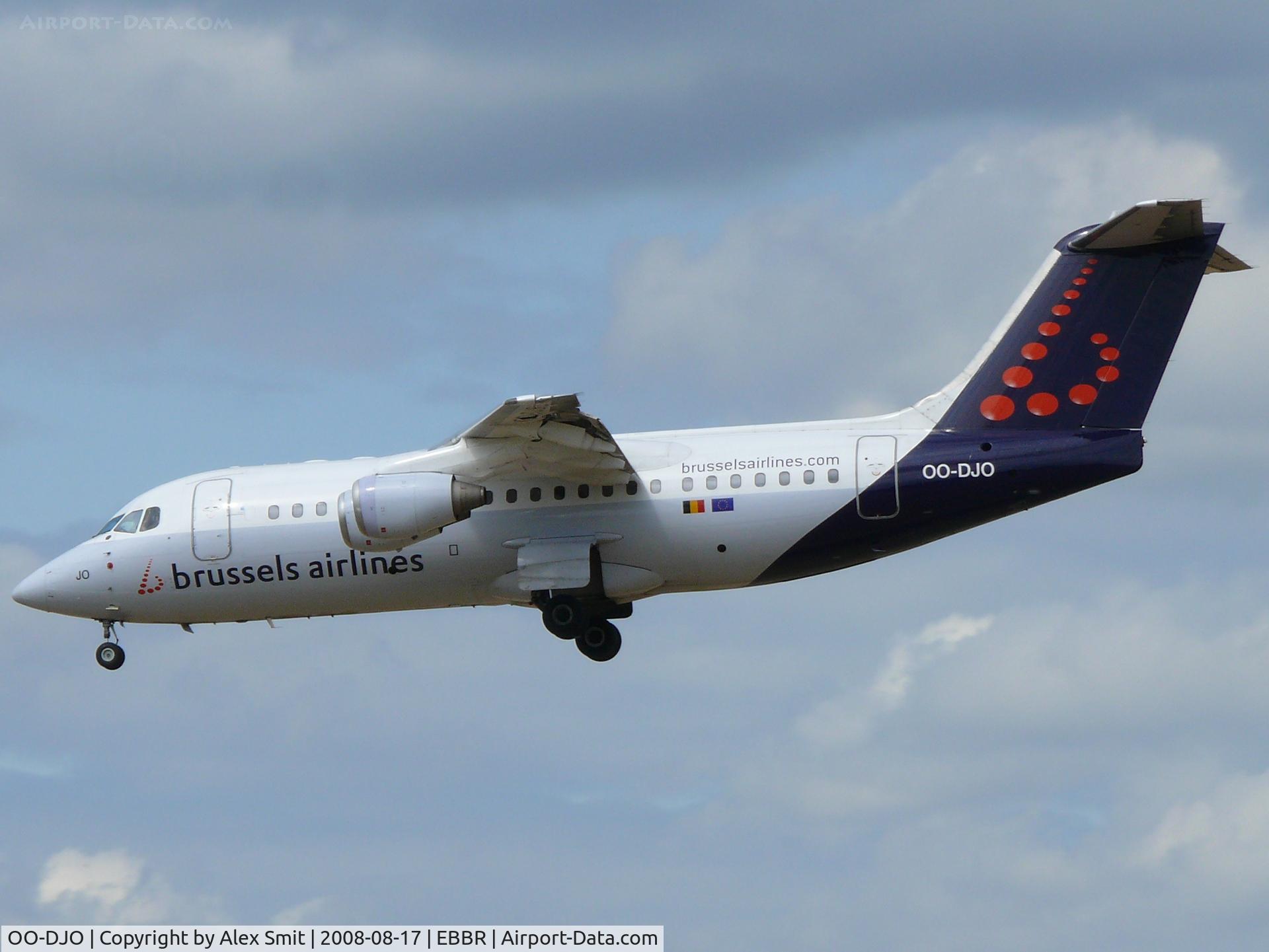 OO-DJO, 1995 British Aerospace Avro 146-RJ85 C/N E.2279, British Aerospace BAe146-200/RJ85 OO-DJO Brussels Airlines