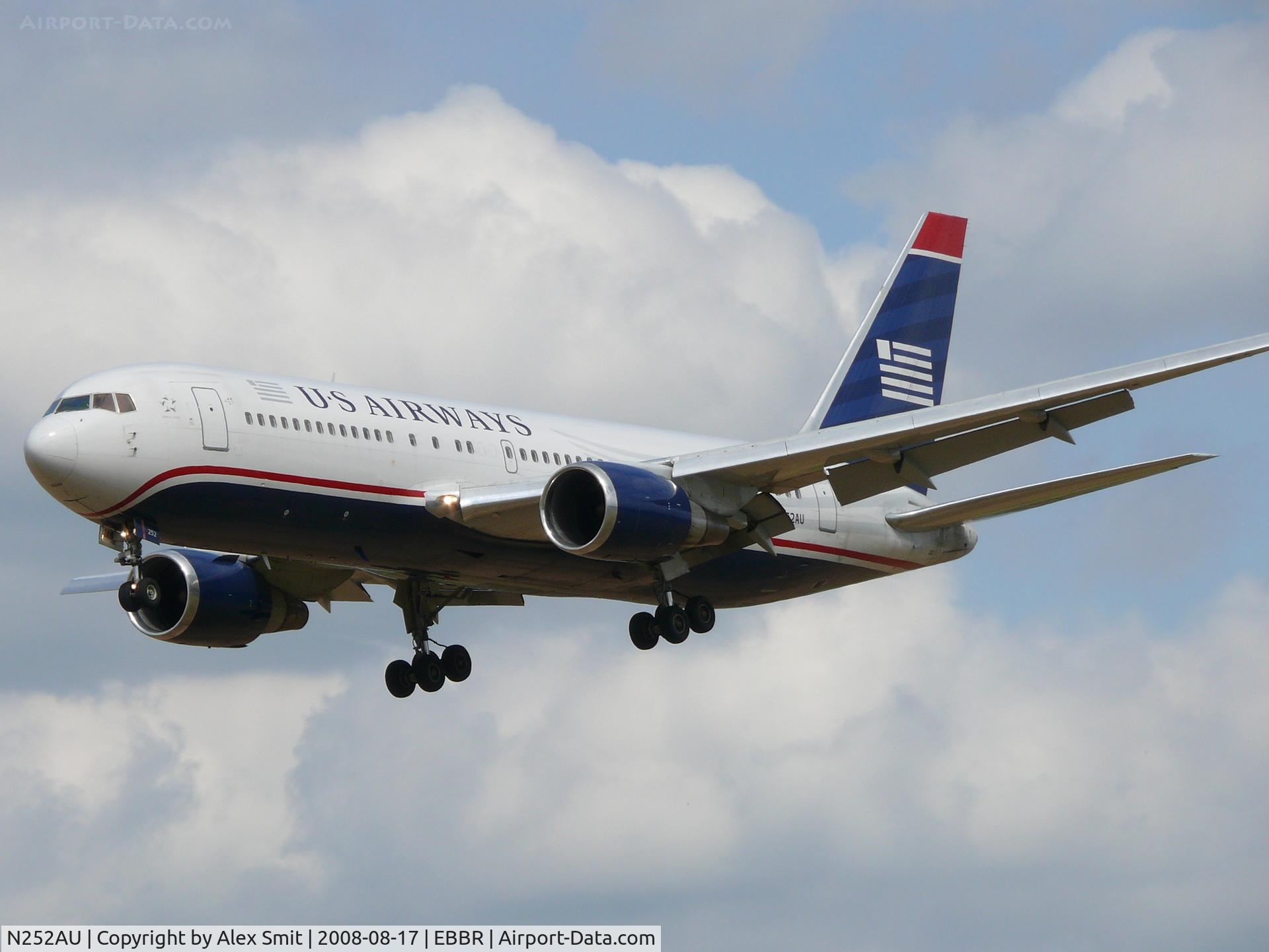 N252AU, 1990 Boeing 767-2B7 C/N 24765, Boeing B767-2B7 N252AU US Airways