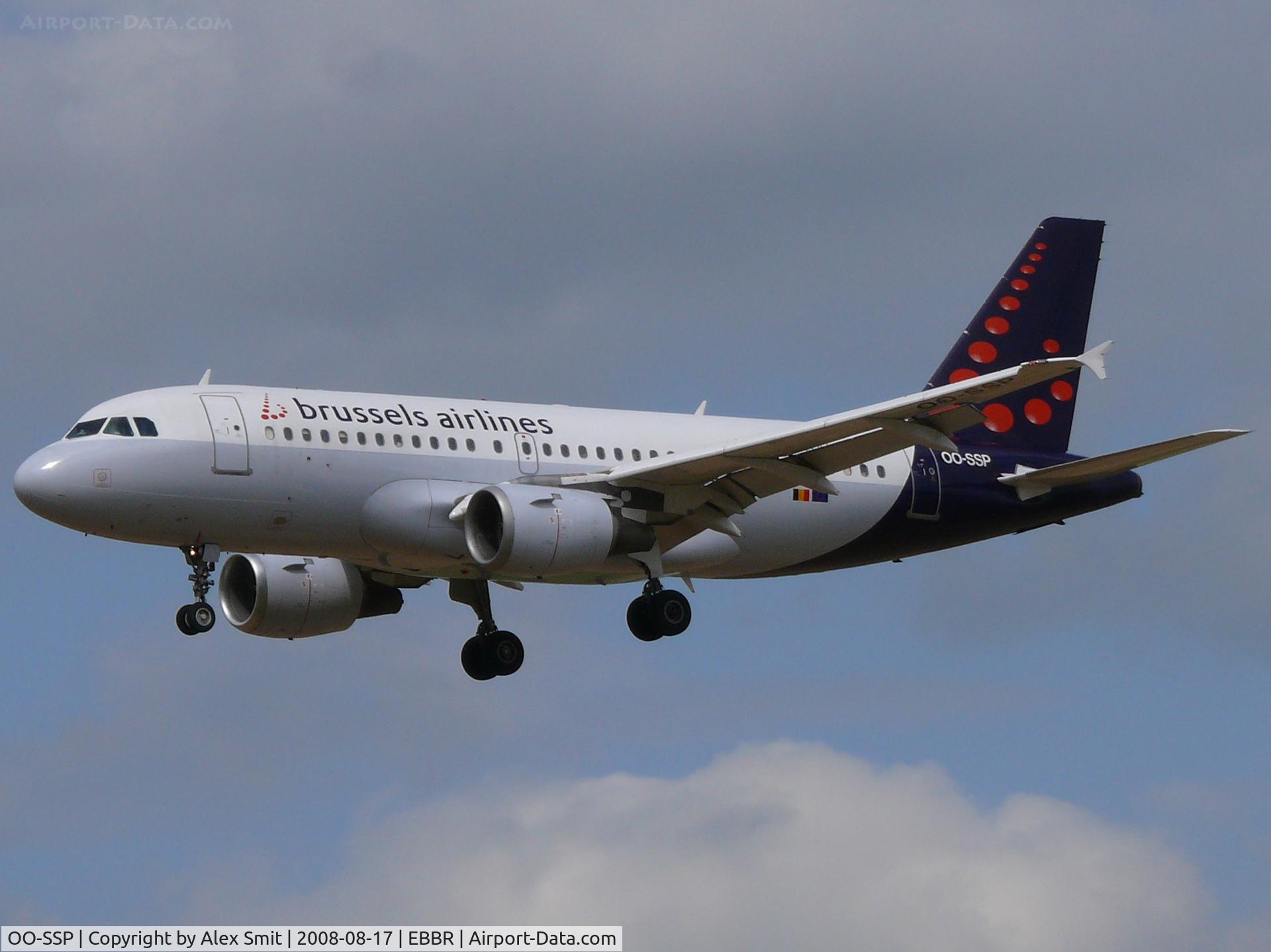 OO-SSP, 1996 Airbus A319-113 C/N 644, Airbus A319-113 OO-SSP Brussels Airlines