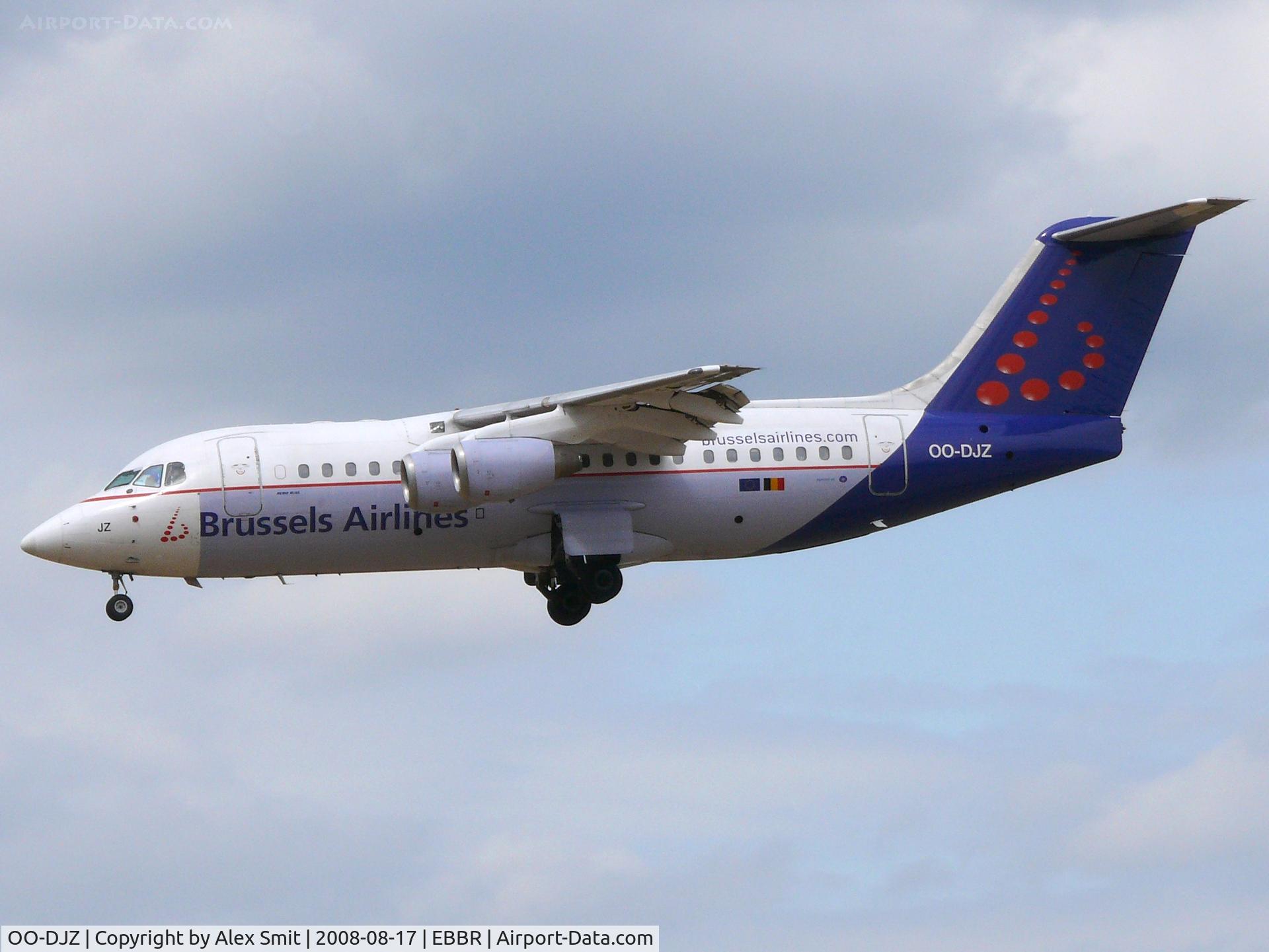OO-DJZ, 1997 British Aerospace Avro 146-RJ85 C/N E.2305, British Aerospace BAe146-200/RJ85 OO-DJZ Brussels Airlines