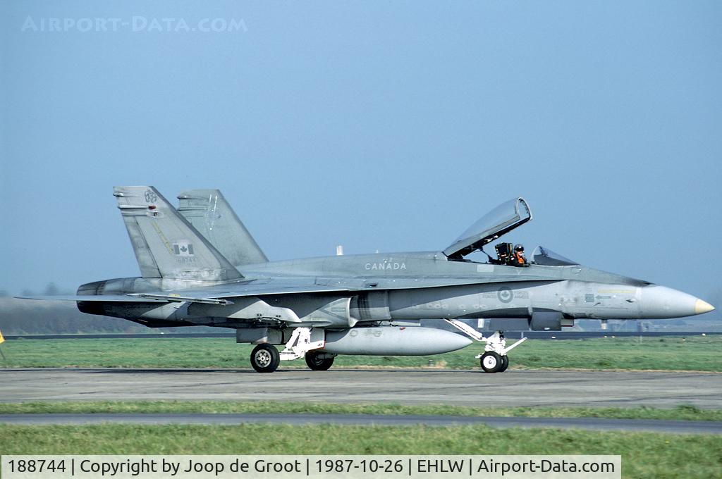 188744, McDonnell Douglas CF-188A Hornet C/N 0312/A257, The Canadian Hornets were regular visitors during the late 1980s.