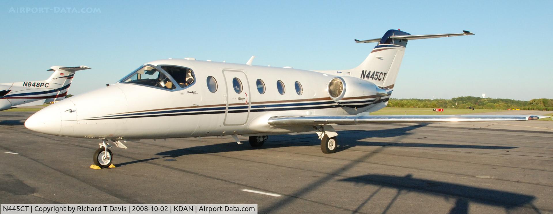 N445CT, 2007 Hawker Beechcraft 400A Beechjet C/N RK-535, 2007 Hawker 400A in Danville Va.